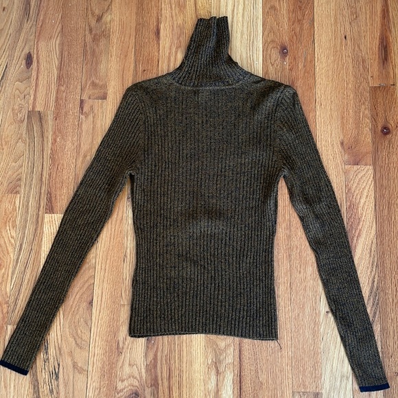 A.L.C. Black and Brown Speckled Turtleneck - Picture 2 of 4